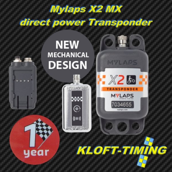 MYLAPS X2 MX direct Power Transponder 1 Jahr