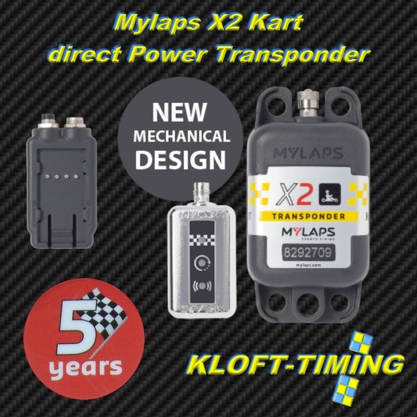 Mylaps X2 Racekart direkt Power Transponder 5 Jahre
