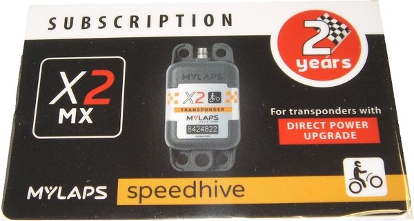Codekarte/Subscription-Card MX X2 direct power Transponder 2 Jahre