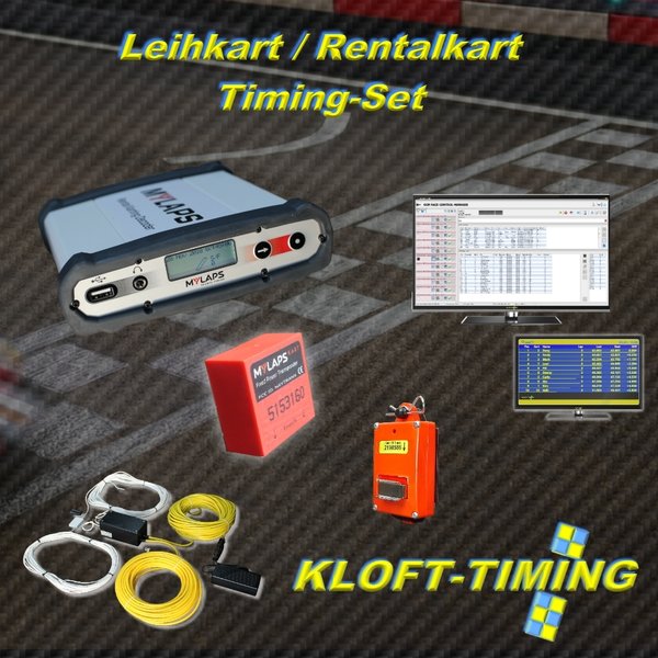 Mylaps Leihkart Rentalkart Timing-System für 8 Karts  inkl. RCM Race-Control-Manager Timing-Software