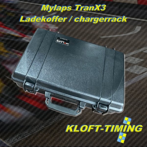 MYLAPS TranX3 Ladekoffer chargerrack