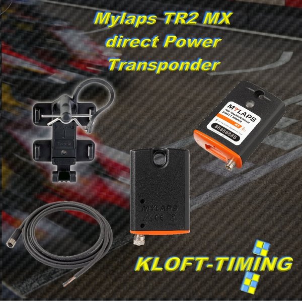 Mylaps TR2 Transponder Direct Power MX GO