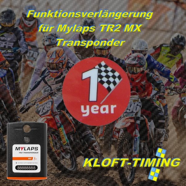 Funktionsverlängerung 1 Jahr TR2 MX Transponder bitte Transpondernummer angeben